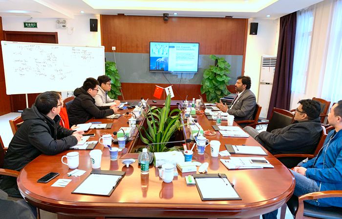 熱烈歡迎印度CASE GROUP公司一行蒞臨安徽科達(dá)潔能參觀交流